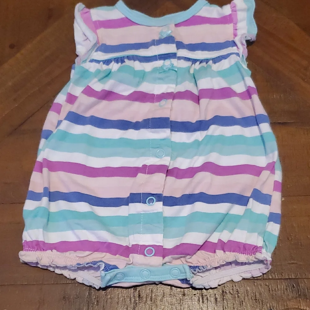 Carter's Striped Bodysuit - Pink, Blue, Purple, White